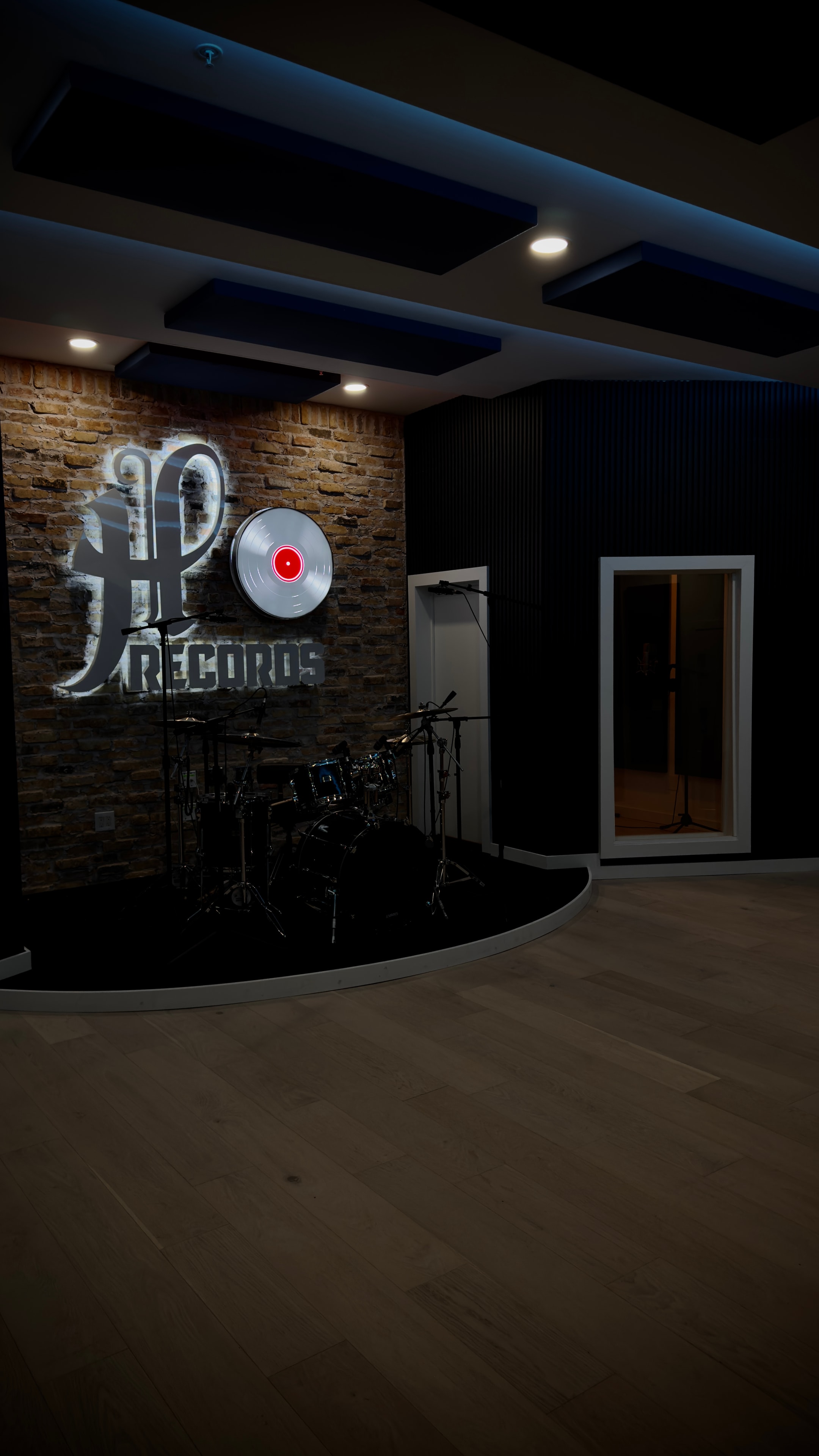 H Records recording studio mixing board